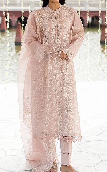 Cross Stitch Rose Pink Lawn Suit | Pakistani Lawn Dress in USA- Image 1