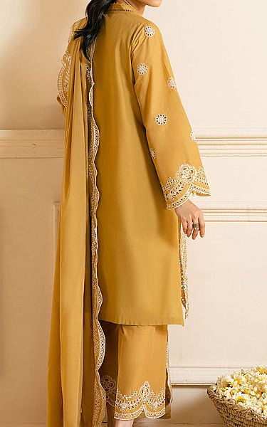 Cross Stitch Mustard Lawn Suit | Pakistani Lawn Dress in USA- Image 2