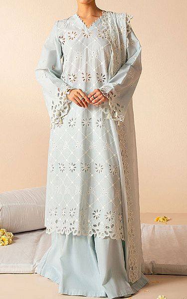 Cross Stitch Sky Blue Lawn Suit | Pakistani Lawn Dress in USA- Image 1