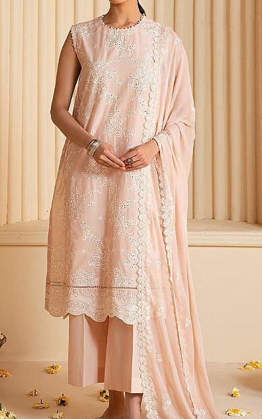 Cross Stitch Peach Lawn Suit | Pakistani Lawn Dress in USA- Image 1