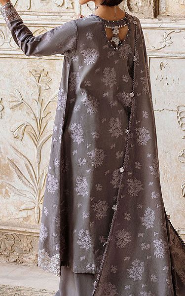 Cross Stitch Grey Jacquard Suit | Pakistani Lawn Dress in USA- Image 2