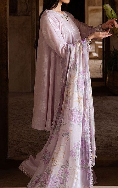 Cross Stitch Lilac Jacquard Suit | Pakistani Lawn Dress in USA- Image 2