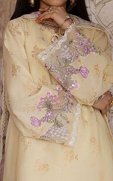 Cross Stitch Ivory Jacquard Suit | Pakistani Lawn Dress in USA- Image 2
