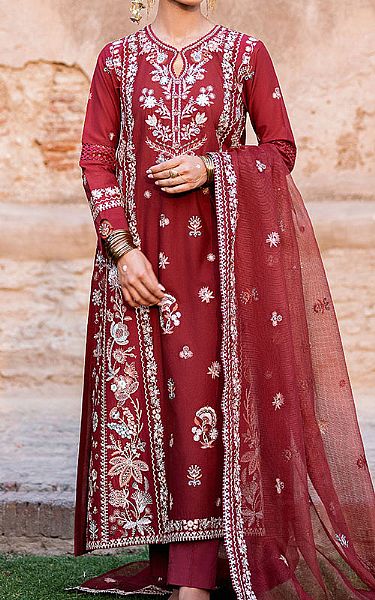 Cross Stitch Scarlet Lawn Suit | Pakistani Lawn Dress in USA- Image 1