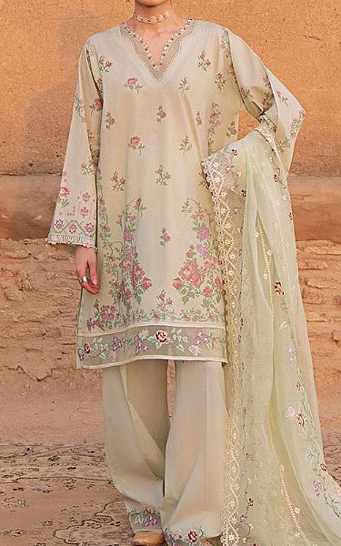 Cross Stitch Light Green Lawn Suit | Pakistani Lawn Dress in USA- Image 1