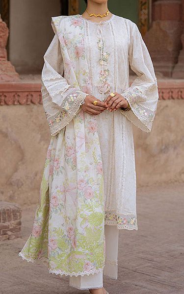 Cross Stitch Ivory Lawn Suit | Pakistani Lawn Dress in USA- Image 1