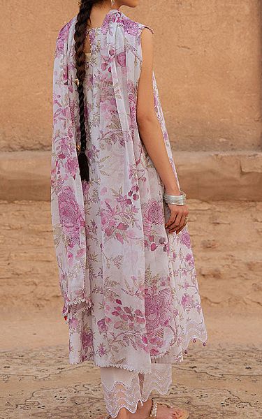 Cross Stitch White/Lavender Lawn Suit | Pakistani Lawn Dress in USA- Image 2