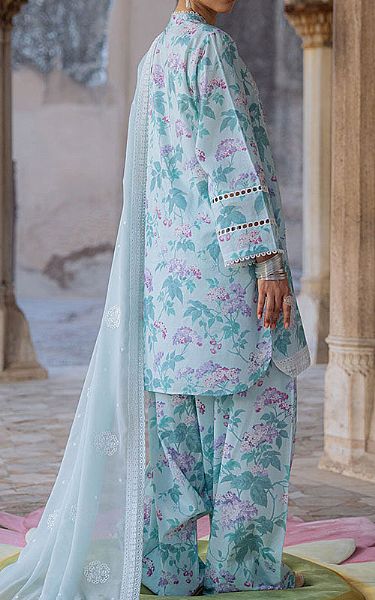 Cross Stitch Light Turquoise Lawn Suit | Pakistani Lawn Dress in USA- Image 2