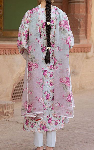 Cross Stitch Grey/Pink Lawn Suit | Pakistani Lawn Dress in USA- Image 2