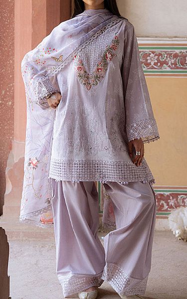 Cross Stitch Lavender Lawn Suit | Pakistani Lawn Dress in USA- Image 2