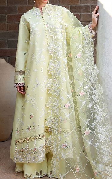 Cross Stitch Lime Lawn Suit | Pakistani Lawn Dress in USA- Image 2