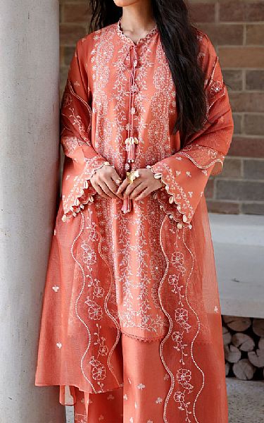 Cross Stitch Coral Lawn Suit | Pakistani Lawn Dress in USA- Image 2