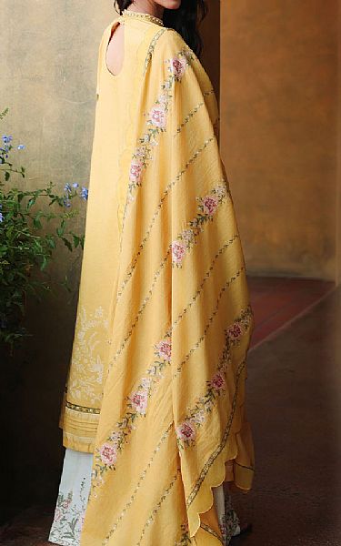 Cross Stitch Yellow Lawn Suit | Pakistani Lawn Dress in USA- Image 2