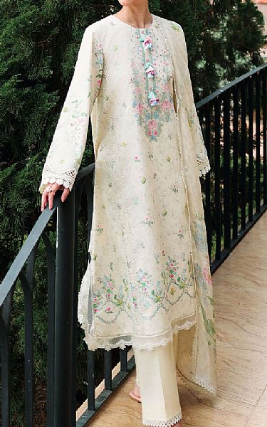 Cross Stitch Cream Lawn Suit | Pakistani Lawn Dress in USA- Image 2