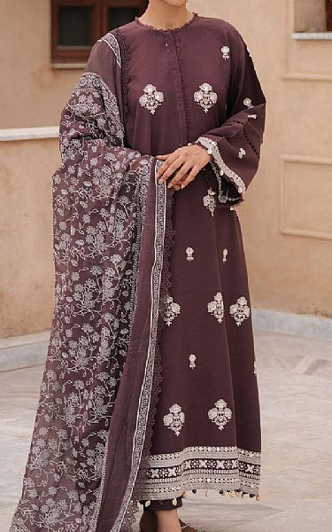 Cross Stitch Brown Lawn Suit | Pakistani Lawn Dress in USA- Image 1