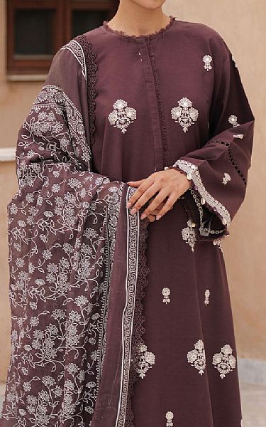 Cross Stitch Brown Lawn Suit | Pakistani Lawn Dress in USA- Image 2