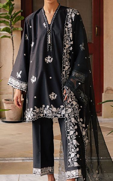 Cross Stitch Black Lawn Suit | Pakistani Lawn Dress in USA- Image 1