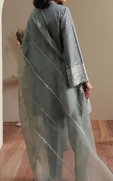 Cross Stitch Grey Lawn Suit | Pakistani Lawn Dress in USA- Image 2