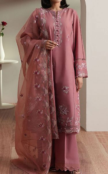 Cross Stitch Tea Pink Lawn Suit | Pakistani Lawn Dress in USA- Image 1