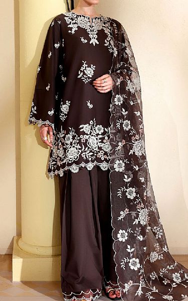 Cross Stitch Chocolate Lawn Suit | Pakistani Lawn Dress in USA- Image 1