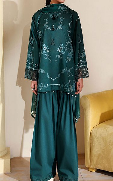 Cross Stitch Teal Lawn Suit | Pakistani Lawn Dress in USA- Image 1