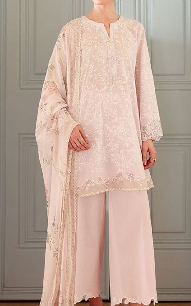 Cross Stitch Baby Pink Lawn Suit | Pakistani Lawn Dress in USA- Image 1