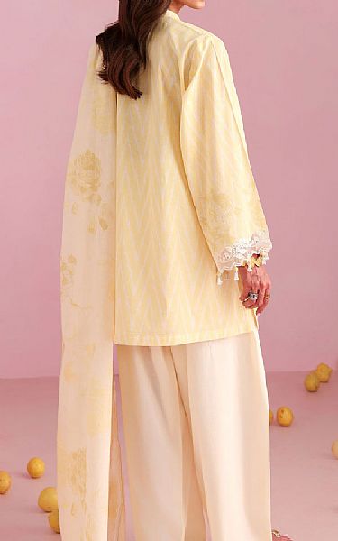 Cross Stitch White/Yellow Lawn Suit | Pakistani Lawn Dress in USA- Image 2