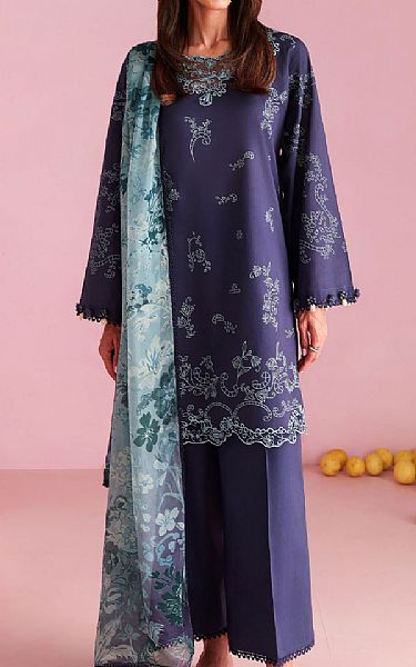 Cross Stitch Blue Lawn Suit | Pakistani Lawn Dress in USA- Image 1