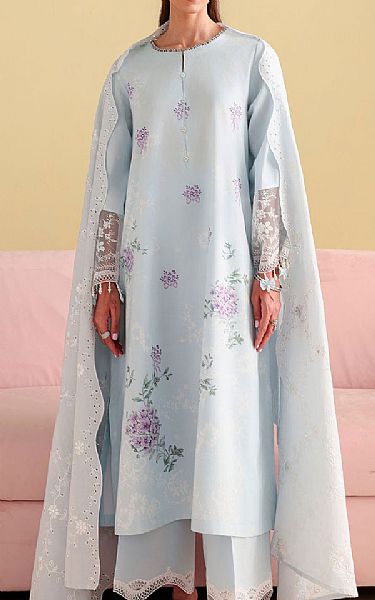 Cross Stitch Baby Blue Lawn Suit | Pakistani Lawn Dress in USA- Image 1