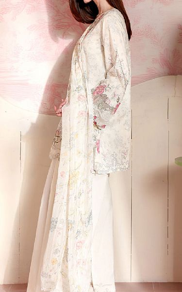 Cross Stitch Ivory Lawn Suit | Pakistani Lawn Dress in USA- Image 2