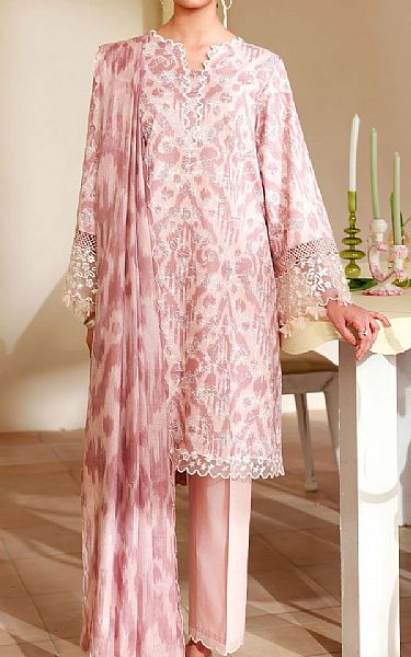 Cross Stitch Tea Pink Lawn Suit | Pakistani Lawn Dress in USA- Image 1