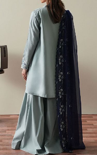 Cross Stitch Light Grey Cambric Suit | Pakistani Lawn Dress in USA- Image 2