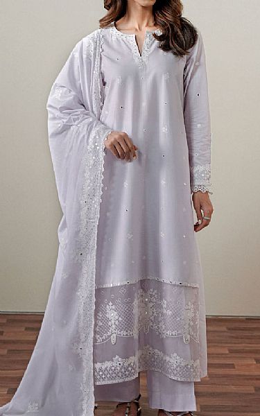 Cross Stitch Lilac Cambric Suit | Pakistani Lawn Dress in USA- Image 1