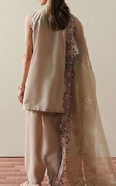 Cross Stitch Beige Cambric Suit | Pakistani Lawn Dress in USA- Image 2