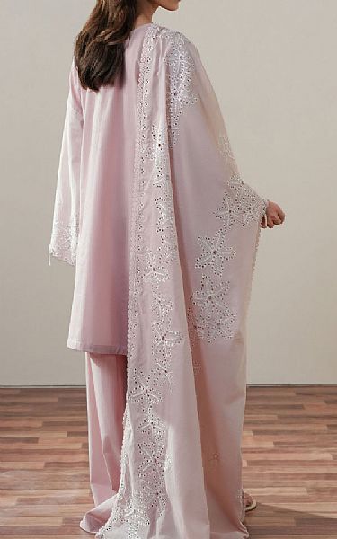 Cross Stitch Rose Pink Cambric Suit | Pakistani Lawn Dress in USA- Image 2