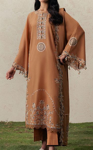 Cross Stitch Rust Lawn Suit | Pakistani Lawn Dress in USA- Image 1