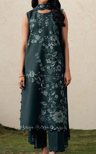 Cross Stitch Teal Lawn Suit | Pakistani Lawn Dress in USA- Image 1