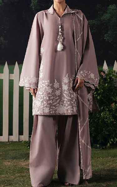 Cross Stitch Mauve Lawn Suit | Pakistani Lawn Dress in USA- Image 1