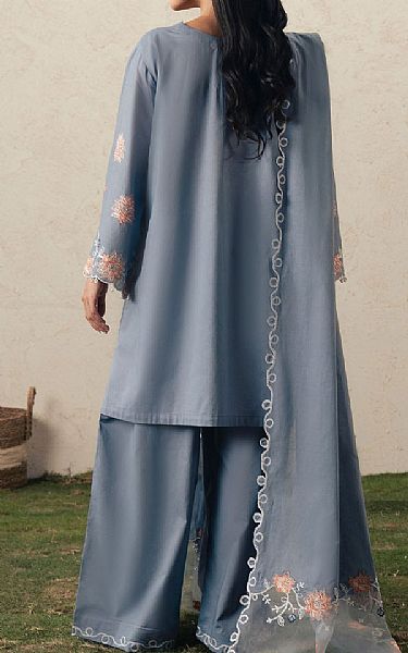 Cross Stitch Sky Blue Lawn Suit | Pakistani Lawn Dress in USA- Image 2