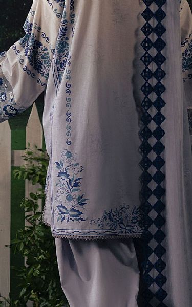 Cross Stitch Cadet Blue Lawn Suit | Pakistani Lawn Dress in USA- Image 2