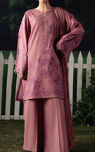 Cross Stitch Tea Pink Lawn Suit | Pakistani Lawn Dress in USA- Image 1