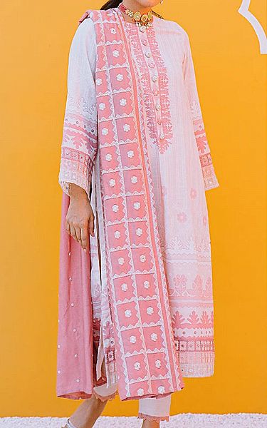 Cross Stitch Baby Pink Khaddar Suit | Pakistani Dresses in USA- Image 1