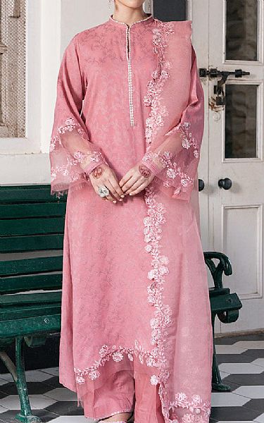 Cross Stitch Pink Lawn Suit | Pakistani Lawn Dress in USA- Image 1