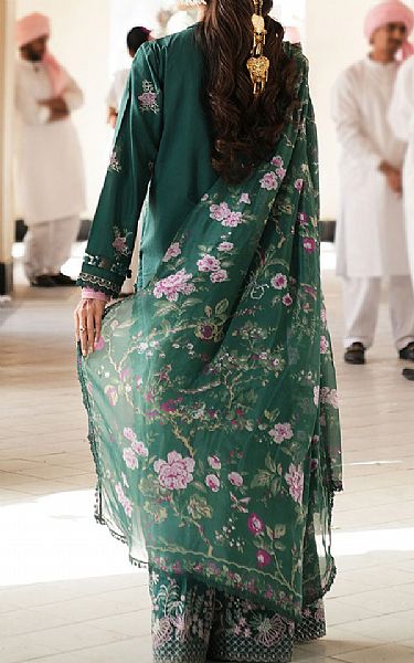 Cross Stitch Viridian Green Lawn Suit | Pakistani Lawn Dress in USA- Image 2