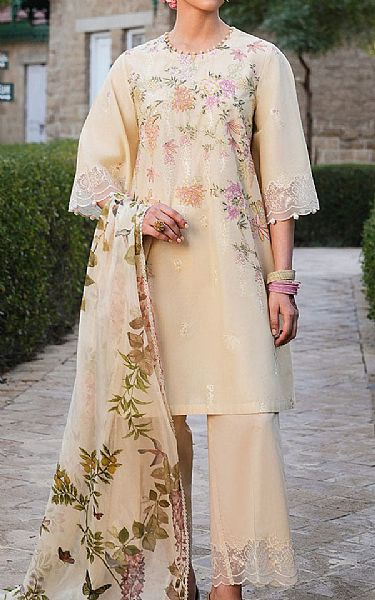 Cross Stitch Ivory Lawn Suit | Pakistani Lawn Dress in USA- Image 1