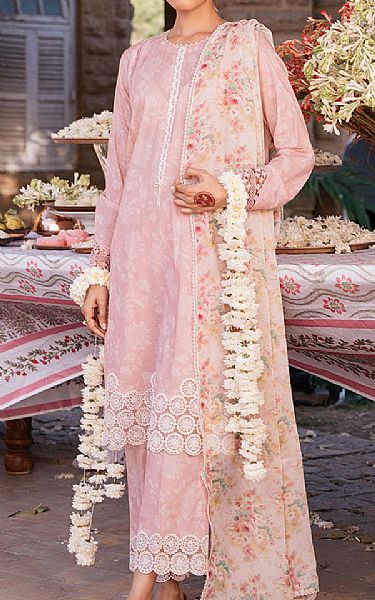 Cross Stitch Pink Lawn Suit | Pakistani Lawn Dress in USA- Image 1