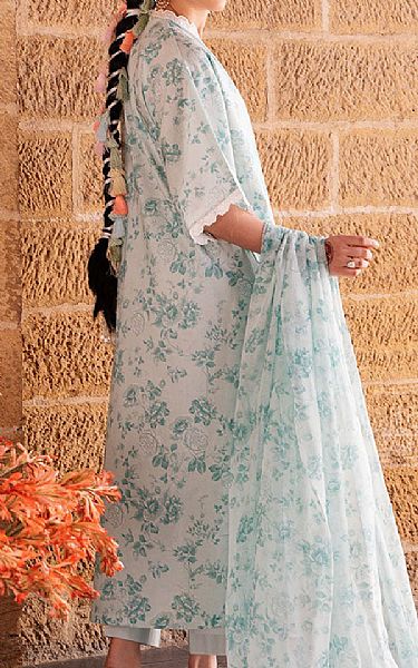 Cross Stitch Light Grey/Mint Lawn Suit | Pakistani Lawn Dress in USA- Image 2