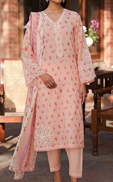 Cross Stitch Dusty Pink Lawn Suit | Pakistani Lawn Suits- Image 1