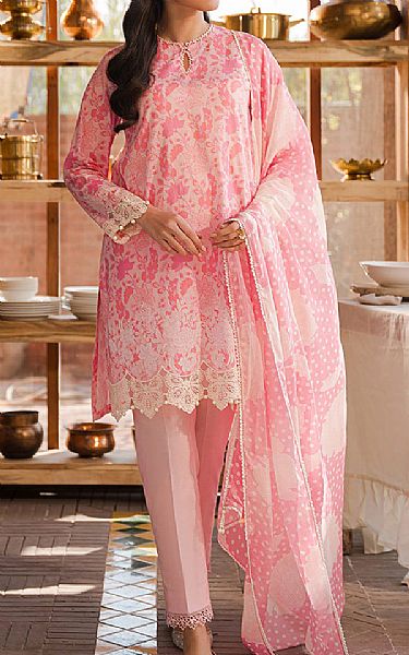 Cross Stitch Pink Lawn Suit | Pakistani Lawn Suits- Image 1