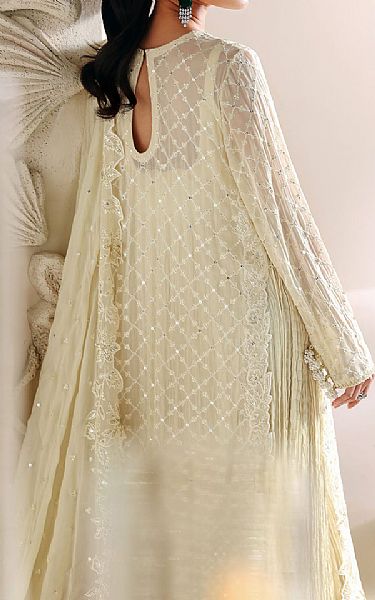Cross Stitch Off White Chiffon Suit | Pakistani Embroidered Chiffon Dresses USA- Image 2